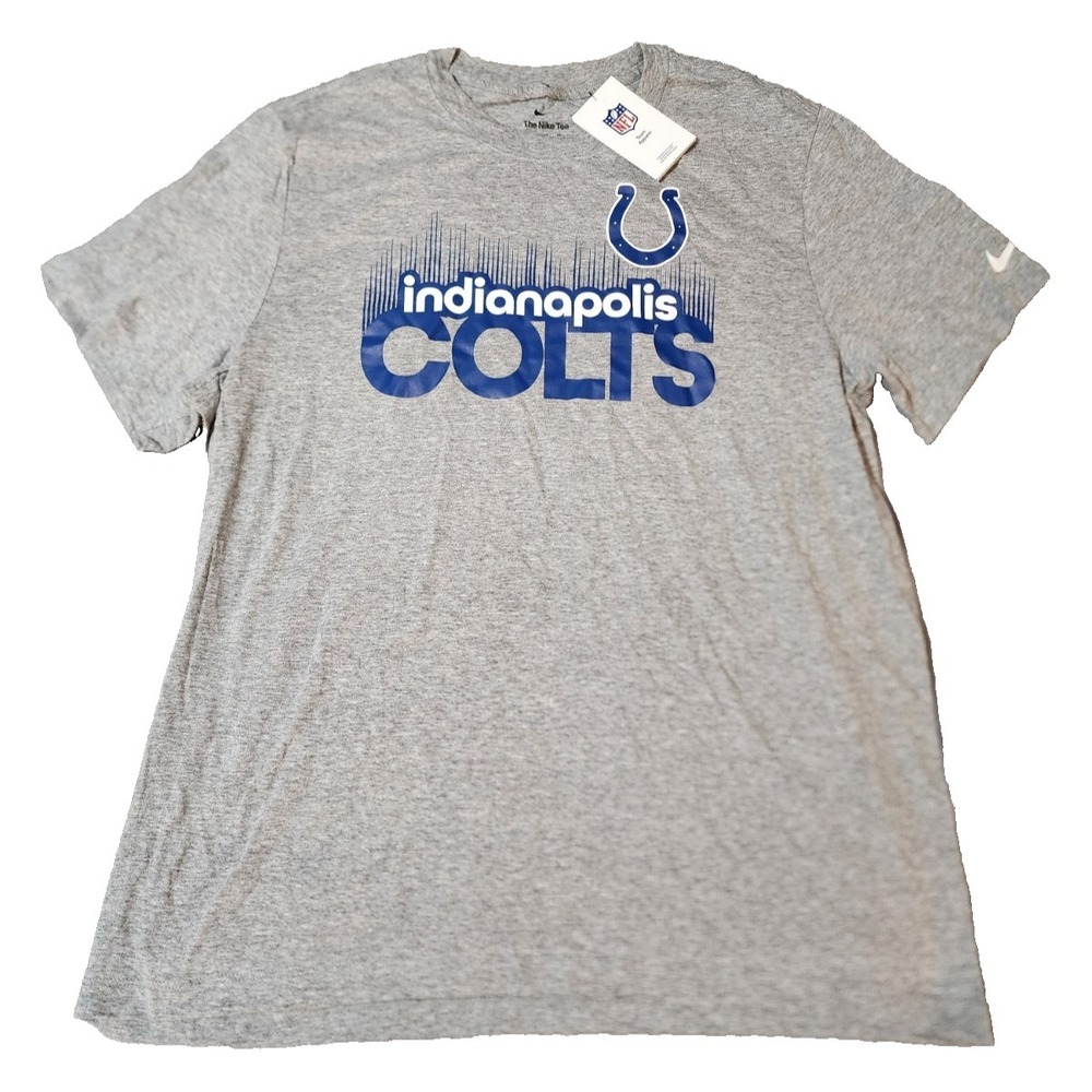 Nike® (Men's XL) Indianapolis Colts Team Rise™‎ T-Shirt in Dark Grey Heather
